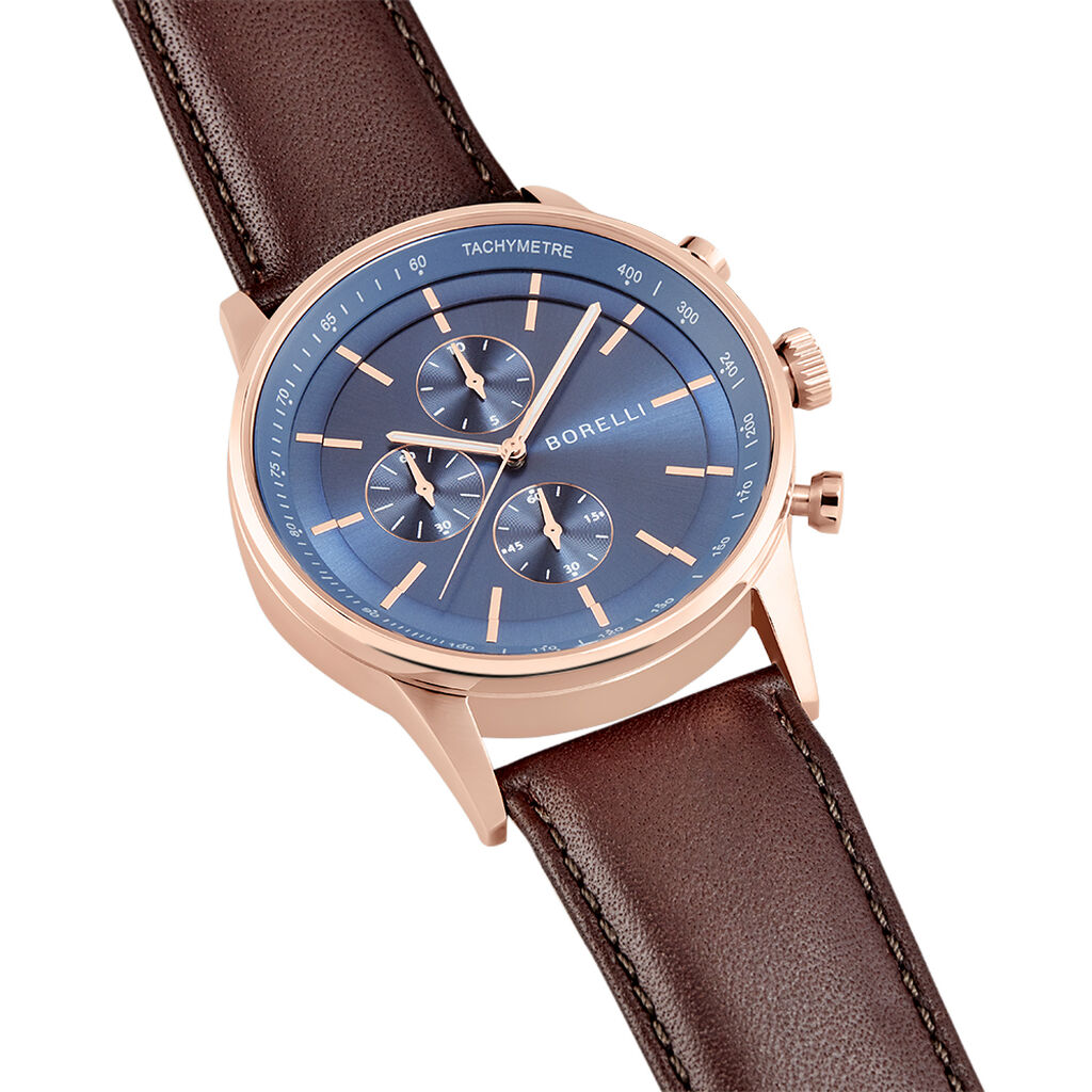 Borelli Herrenuhr Chicago Quarz Chronograph - Armbanduhren Herren | OROVIVO