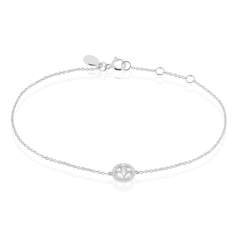Bracelet Nour-imen Or Blanc Diamant - Spannringe Damen | OROVIVO