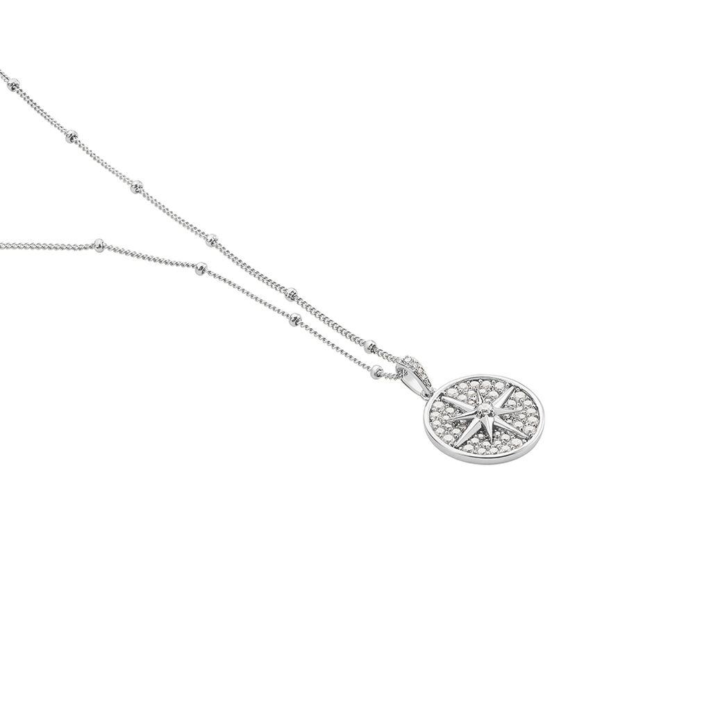 Damen Collier Silber 925 Zirkonia Kreis Layne - Halsketten Damen | OROVIVO