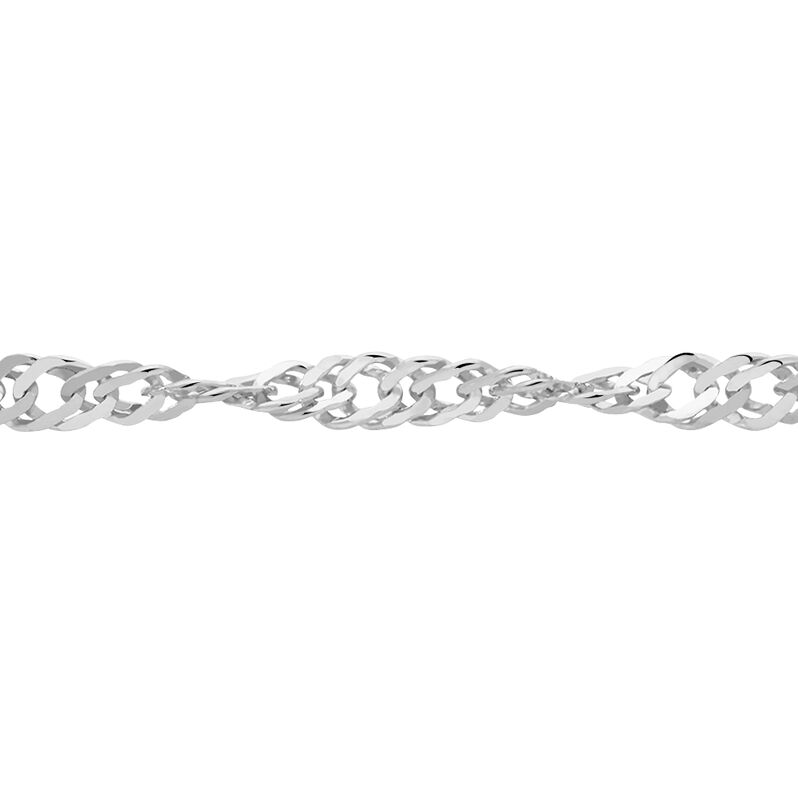 Chaîne Ons Maille Singapour Or Blanc - Spannringe Damen | OROVIVO