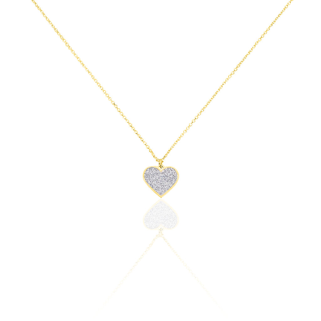 Damen Halskette Gold 375 Herz Silber - Halsketten Damen | OROVIVO