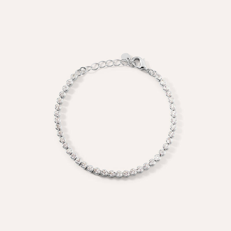 Bracciale Tennis Romantic Shine Metallo Cristallo - Spannringe Damen | OROVIVO