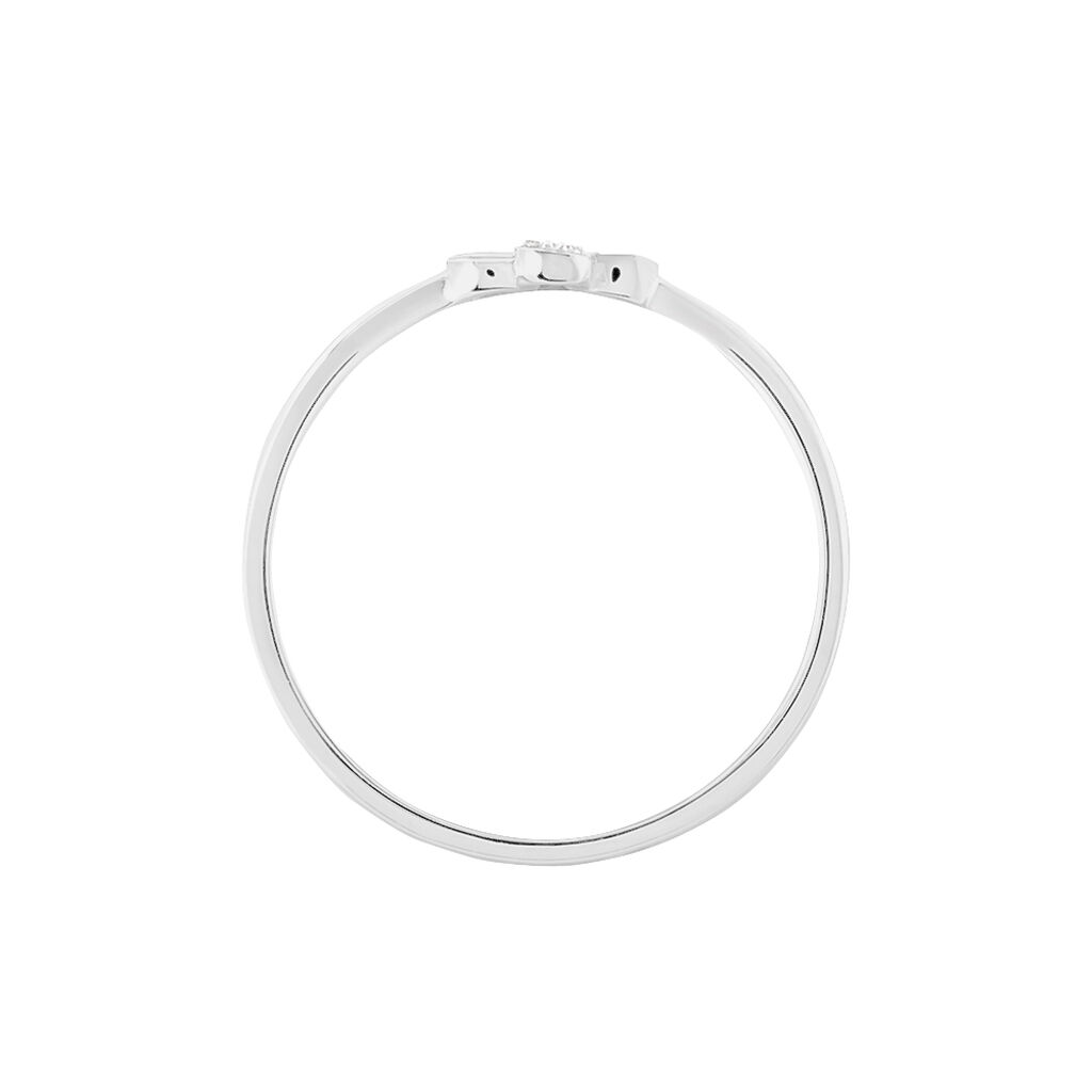 Bague Emilia Or Blanc Diamant - Spannringe Damen | OROVIVO