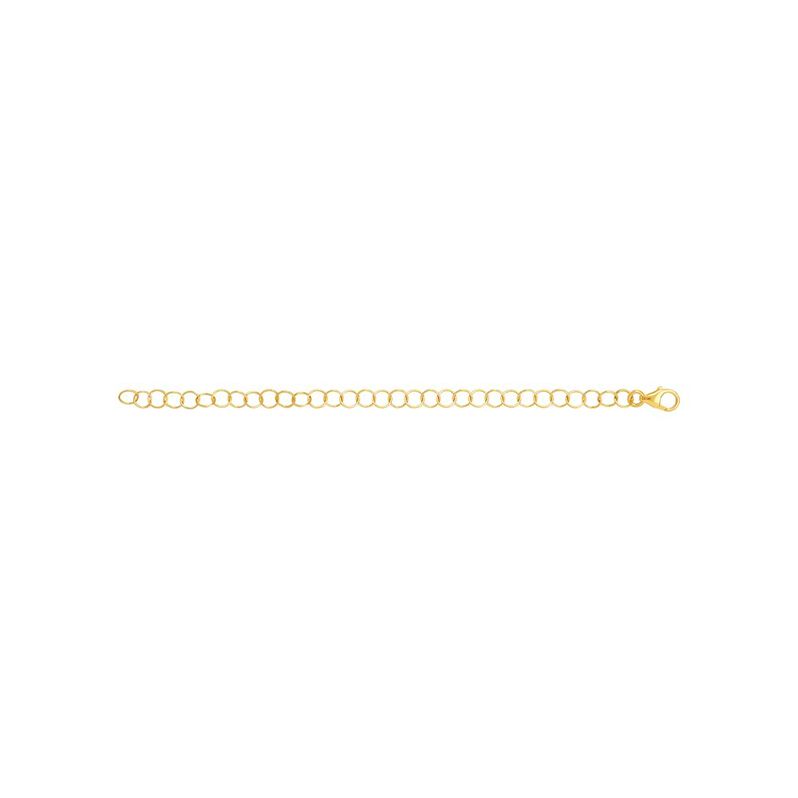 Allungo rolo oro giallo con anello a molla per bracciali e collane 10cm - Spannringe Unisex | OROVIVO