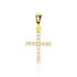 Kreuz Anh&auml;nger Gold 375 Zirkonia Canice