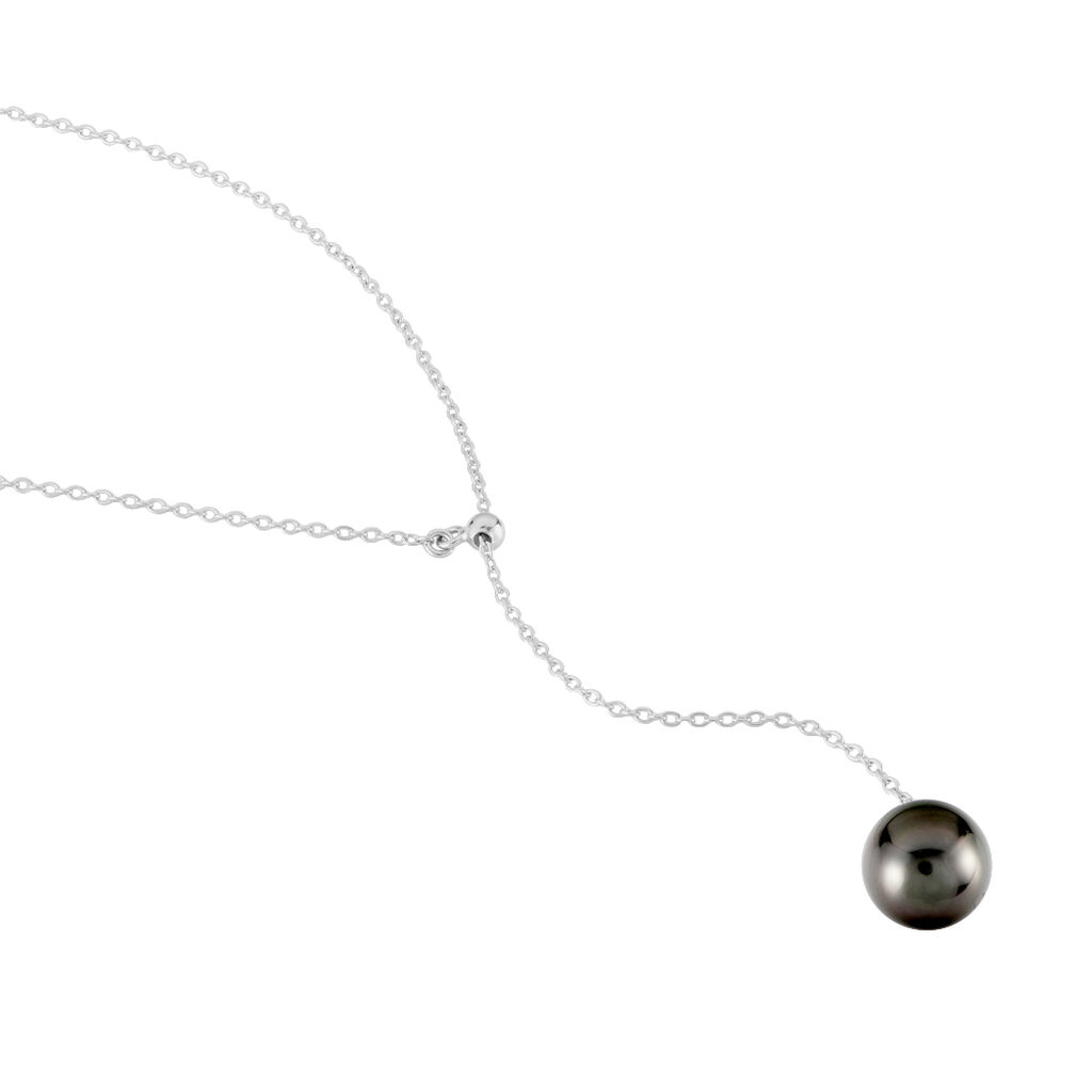 Damen Halskette Silber 925 Tahitiperle 9-10mm - Halsketten Damen | OROVIVO