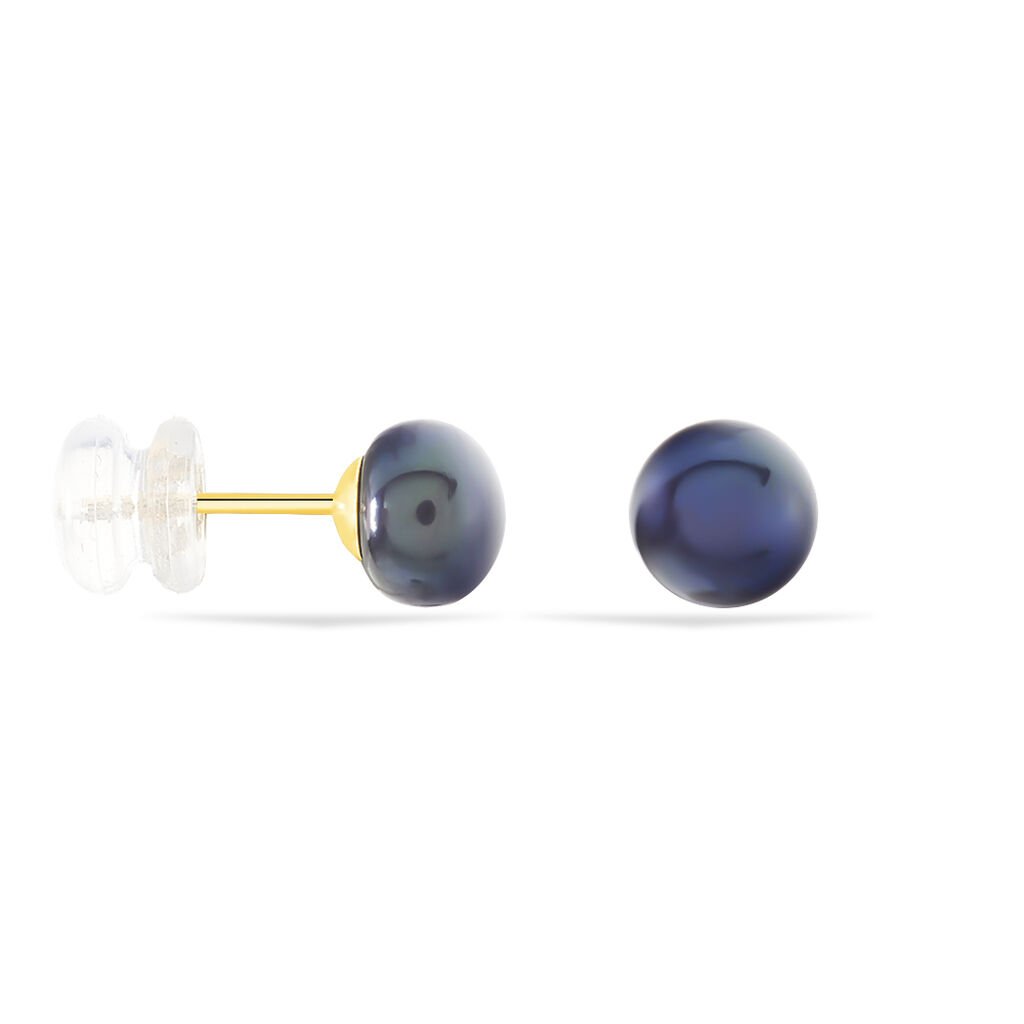 Damen Perlenohrringe Gold 375 Zuchtperle 6-6,5mm - Ohrstecker Damen | OROVIVO
