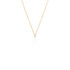 MONOPOLI Damen Collier Gold 585 (14 Karat) Diamant Weiß 0,060 ct