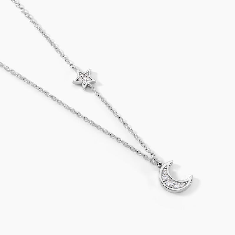 Collier Argent Rhodie Theoline Oxydes - Spannringe Damen | OROVIVO