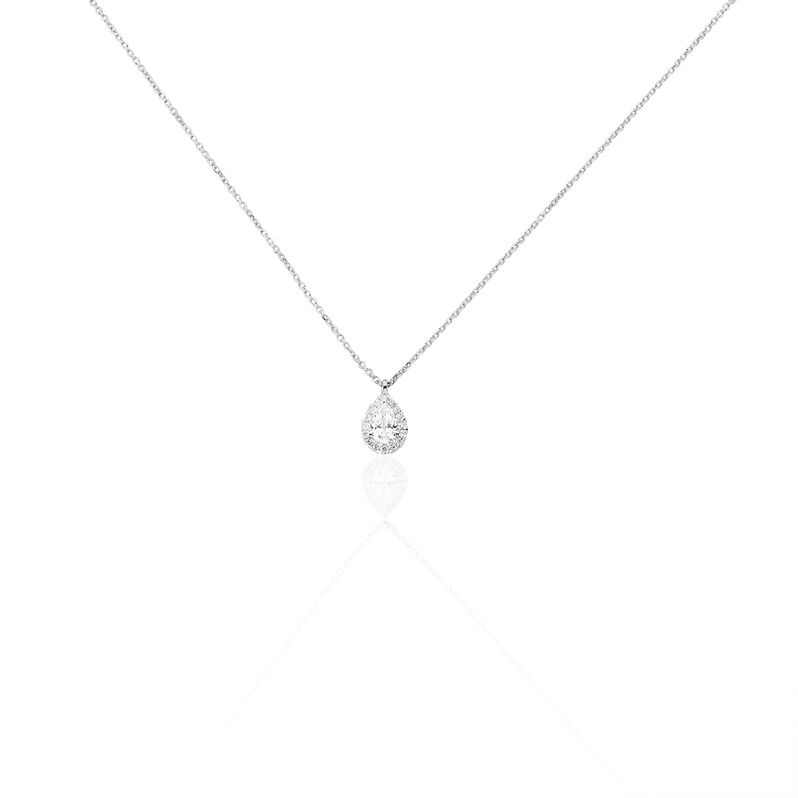 Collier Georgina Or Blanc Diamant - Spannringe Damen | OROVIVO