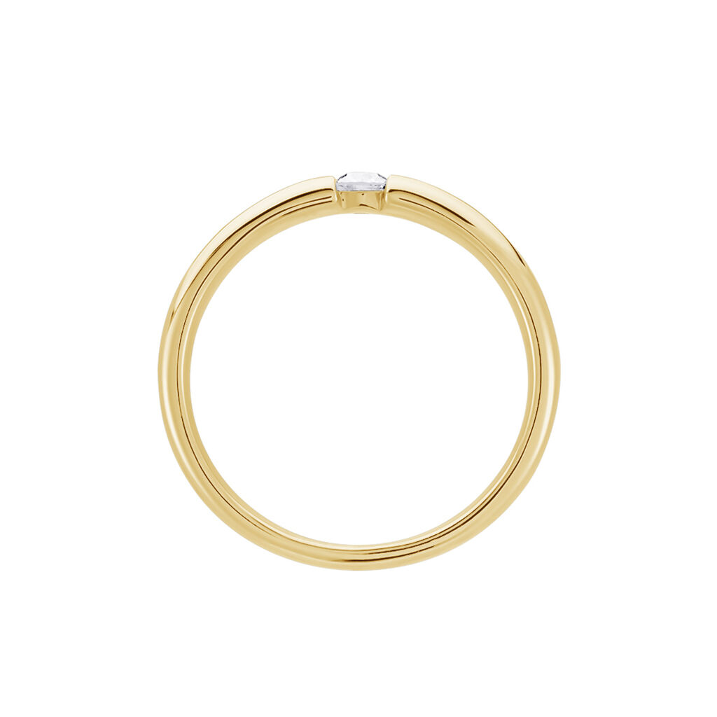 Damen Ring Gold 375 Diamant 0,1ct Lisboa  - Verlobungsringe Damen | OROVIVO