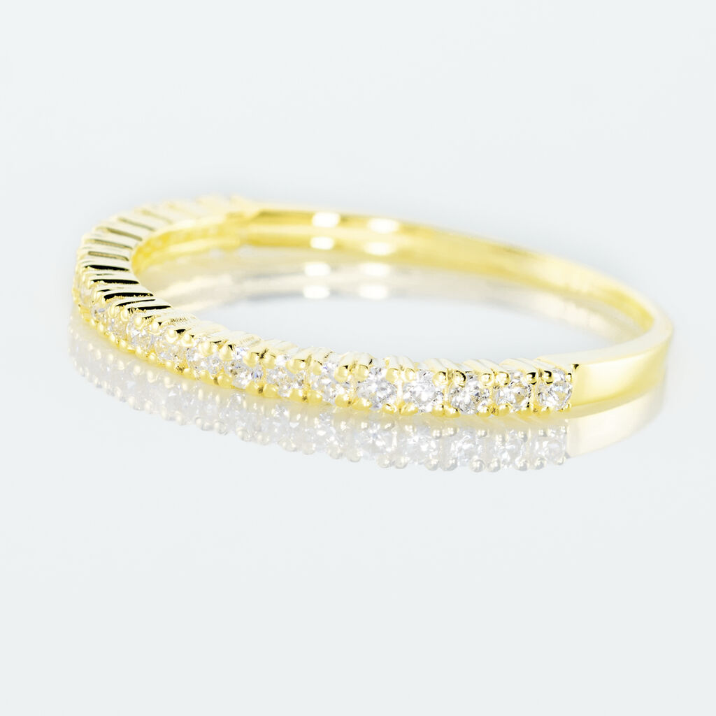 JULIETTA Damen Trauring Gold 375 (9 Karat) Zirkonia Wei&szlig;