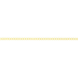 Unisex Panzerkette Gold 375 60cm - Ketten ohne Anhänger Unisex | OROVIVO