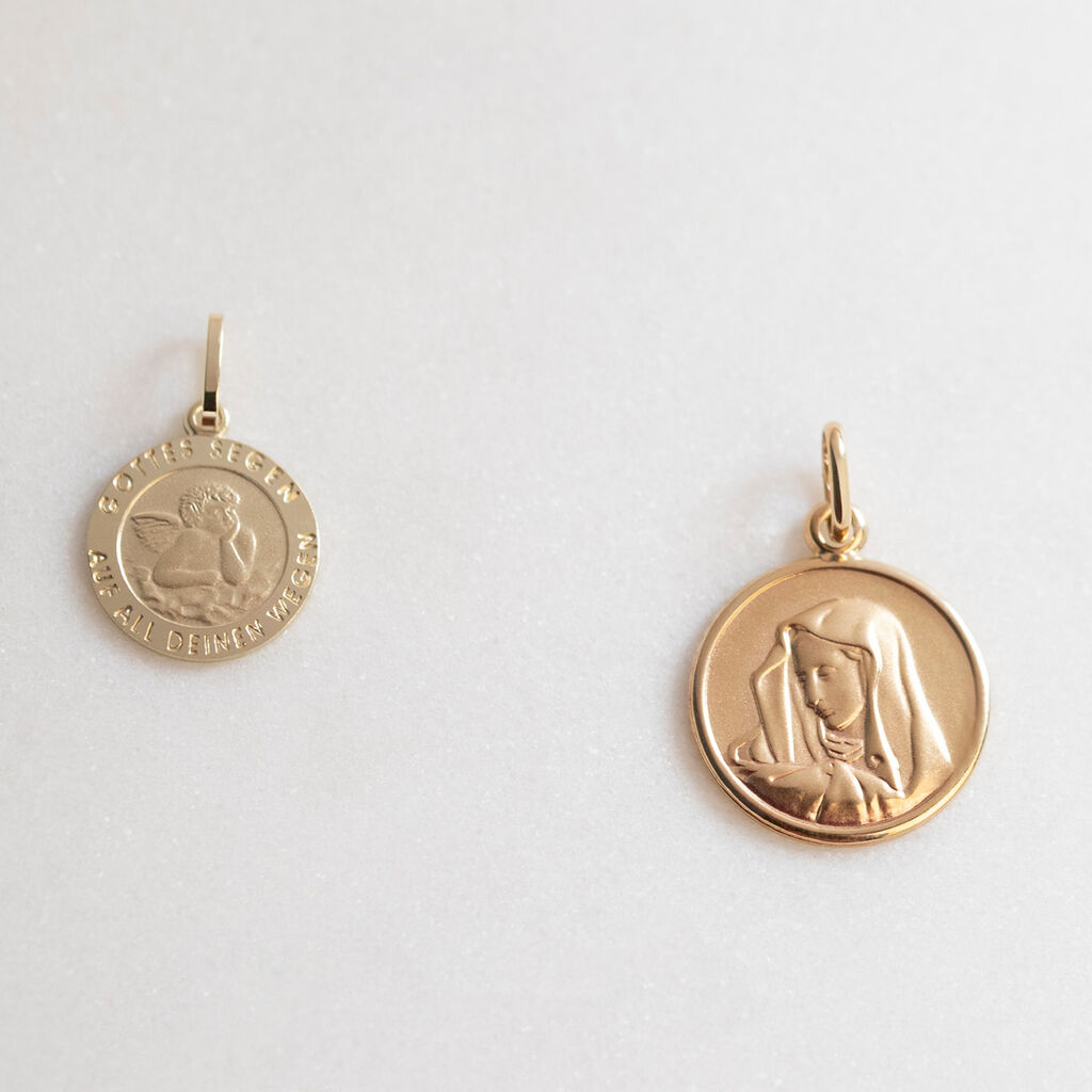 Anhänger Gold 375 Jungfrau Maria - Personalisierte Geschenke Familie | OROVIVO