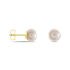 BOUTON Damen Ohrstecker Gold 585 (14 Karat) Zuchtperle Weiß
