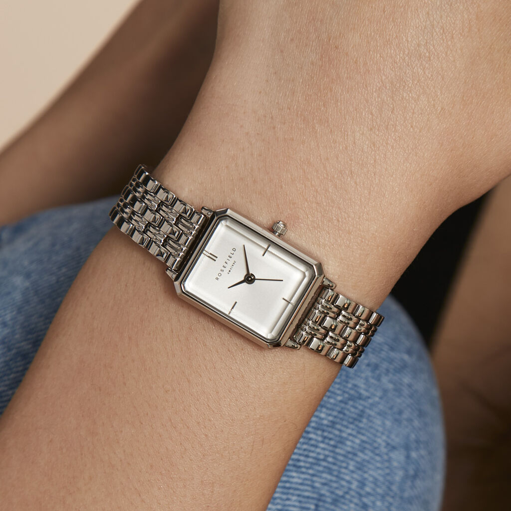 Montre Rosefield Octagon Weiss