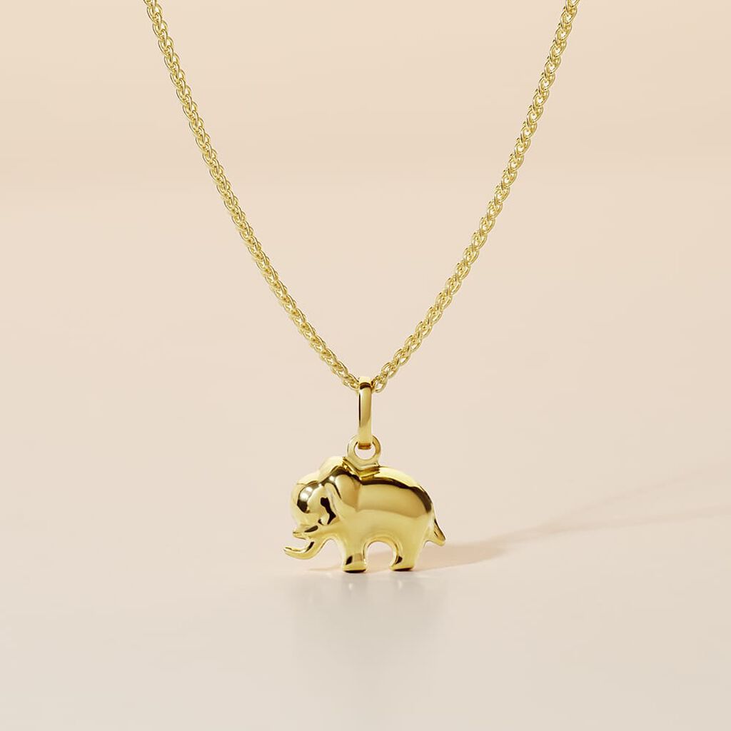 Anhänger Gold 375 Elefant Haiza - Schmuckanhänger Familie | OROVIVO
