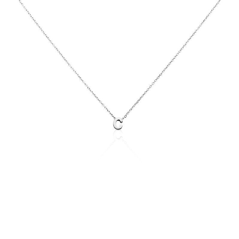 Damen Halskette Silber 925 Buchstabe C  - Halsketten Damen | OROVIVO