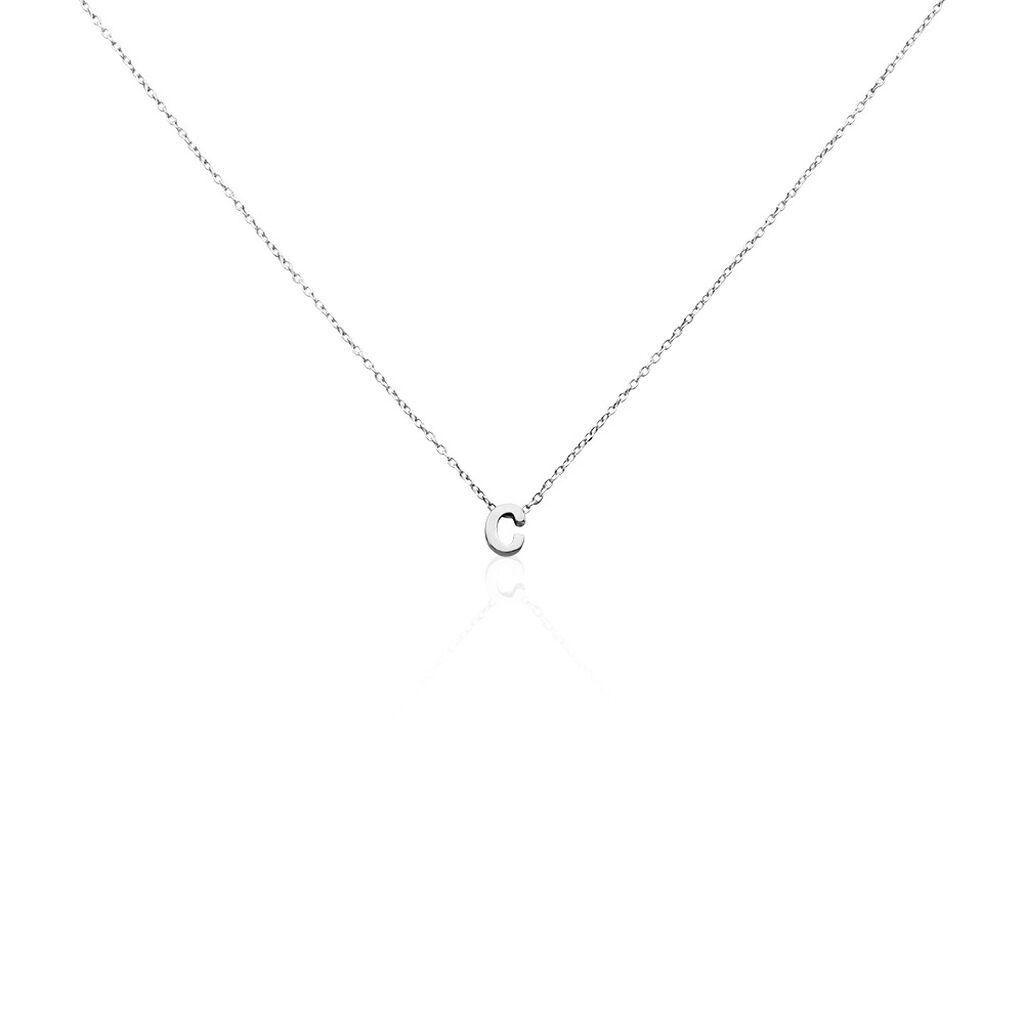 Damen Halskette Silber 925 Buchstabe C  - Halsketten Damen | OROVIVO