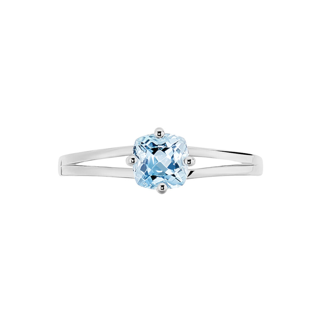 Bague Mahina Or Blanc Topaze - Spannringe Damen | OROVIVO