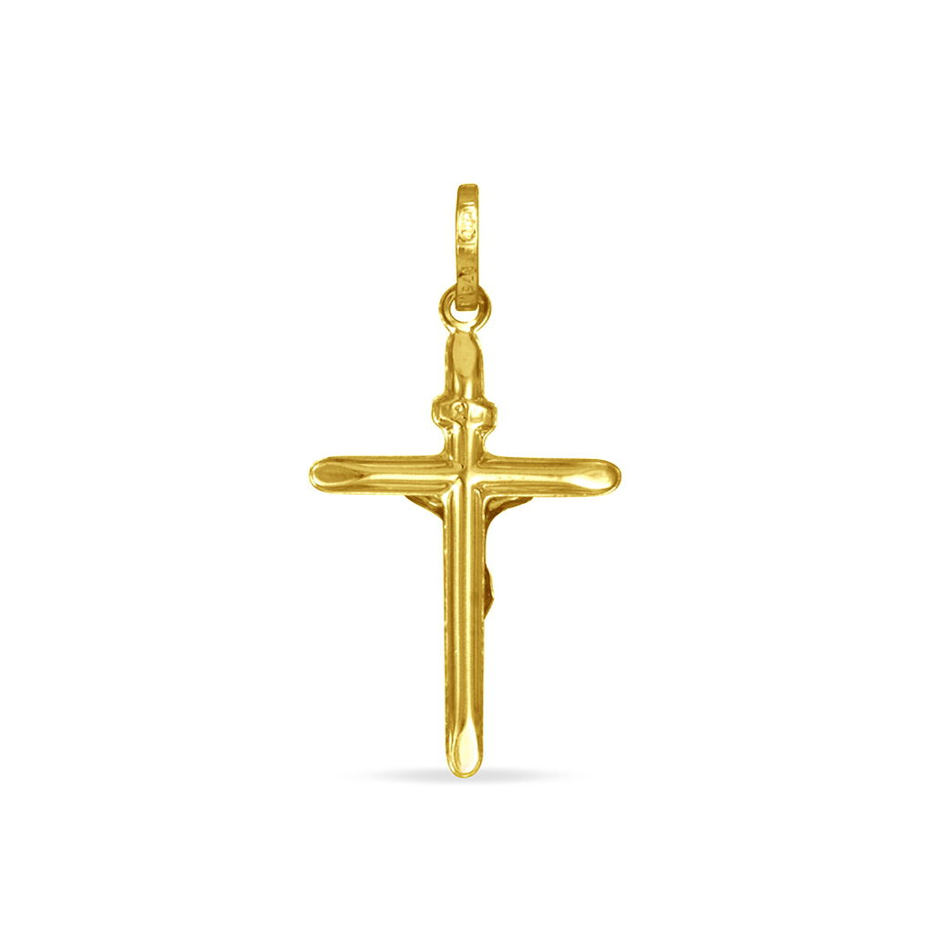Kreuz Anhänger Gold 375 Jesus Christus Yael - Schmuckanhänger Unisex | OROVIVO