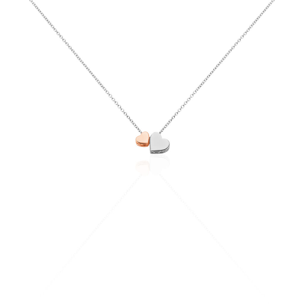 Halskette Silber 925 Rosé Vergoldet Herz - Halsketten Damen | OROVIVO