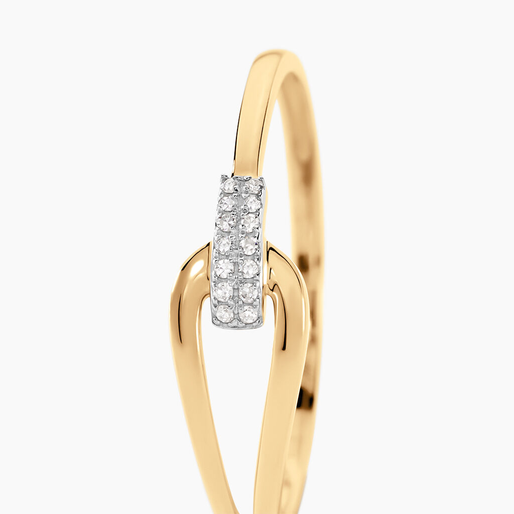 Bague Cyranna Or Jaune Diamant - Spannringe Damen | OROVIVO