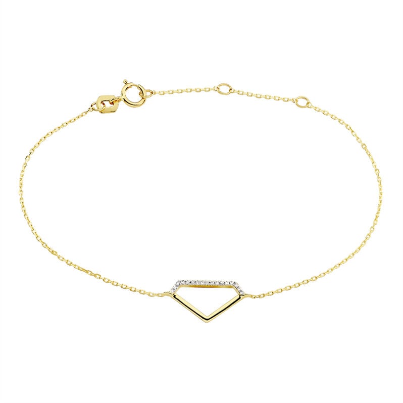 Bracelet Or Jaune Diamant - Spannringe Damen | OROVIVO