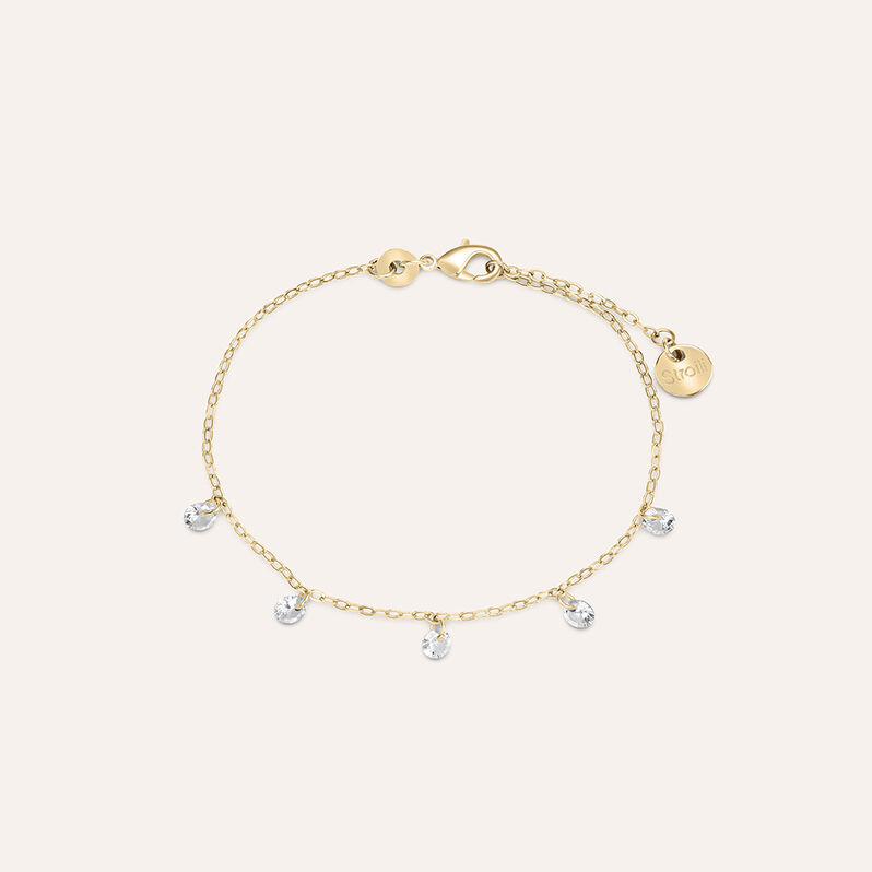 Bracciale Multi Punto Luce Golden Dream Placcato Oro Giallo Cubic Zirconia - Spannringe Damen | OROVIVO