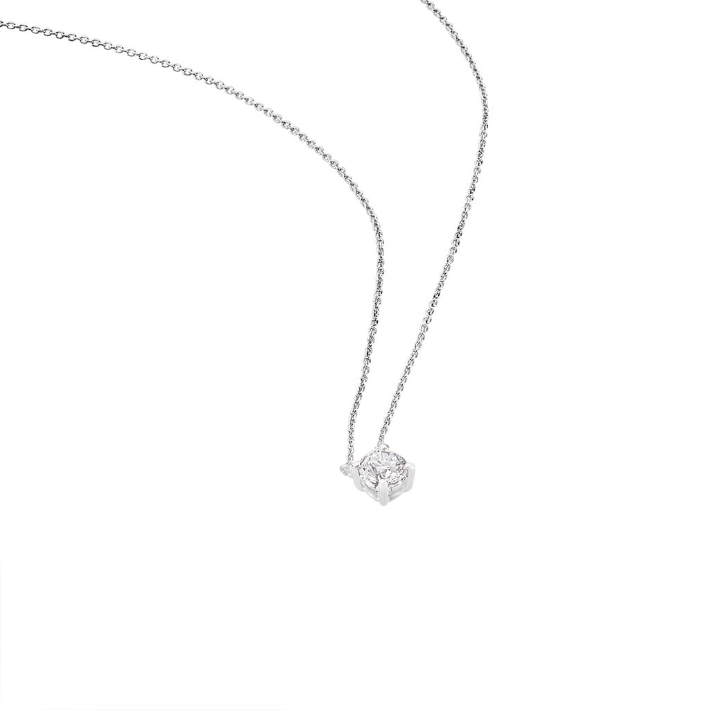 Collier Victoria Or Blanc Diamant - Spannringe Damen | OROVIVO