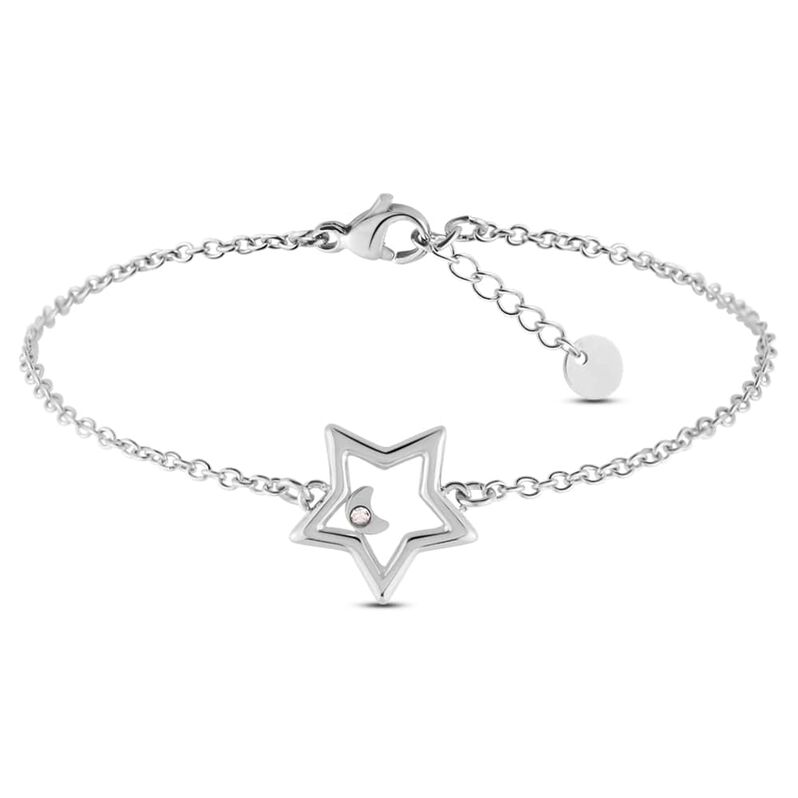 Bracciale Sunrise Acciaio Cristallo - Spannringe Damen | OROVIVO