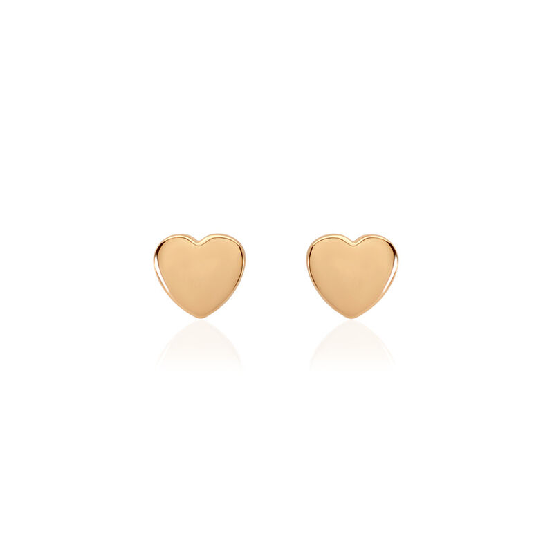 ESRA Damen Ohrstecker Vergoldet Herz - Ohrstecker Damen | OROVIVO