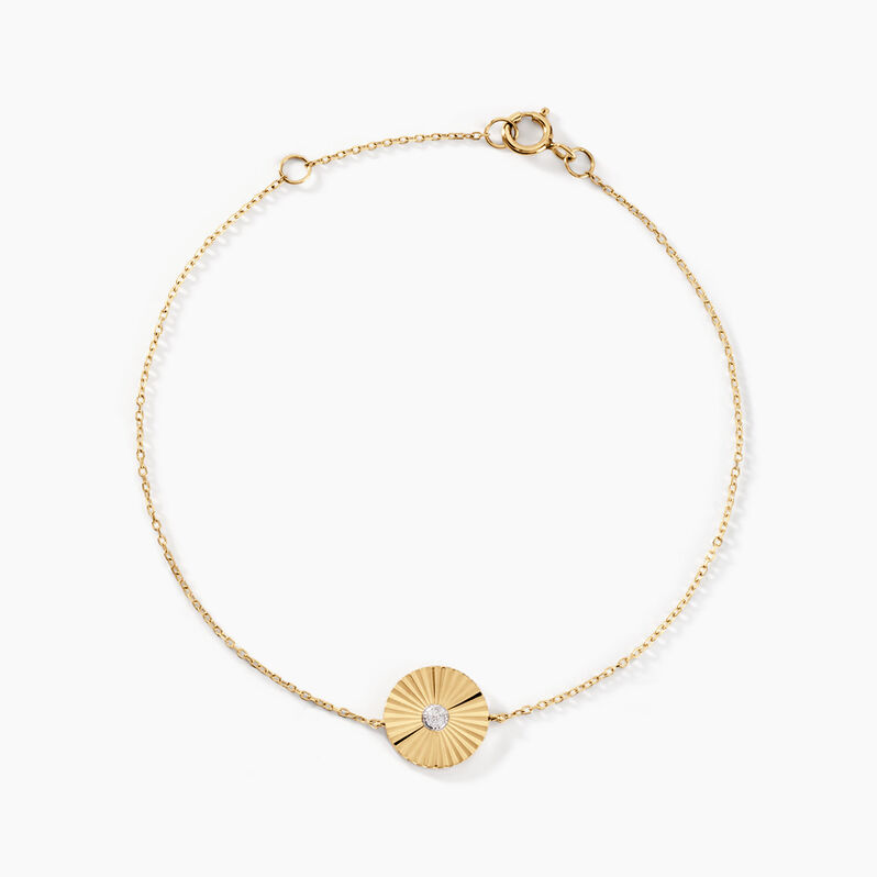 Bracelet Mack Or Jaune Diamant - Spannringe Damen | OROVIVO