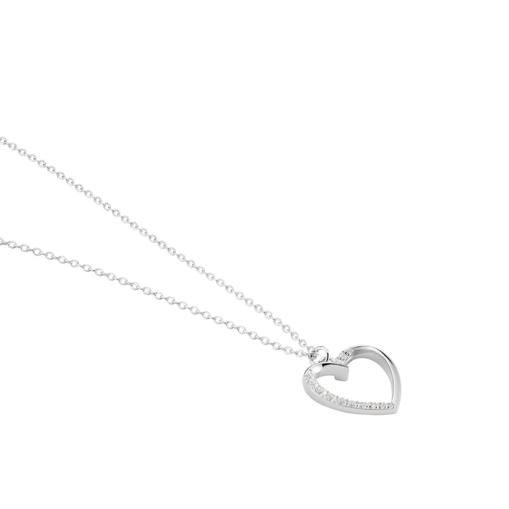 Damen Collier Silber 925 Zirkonia Herz Ashley Herz 1,20mm - Halsketten Damen | OROVIVO