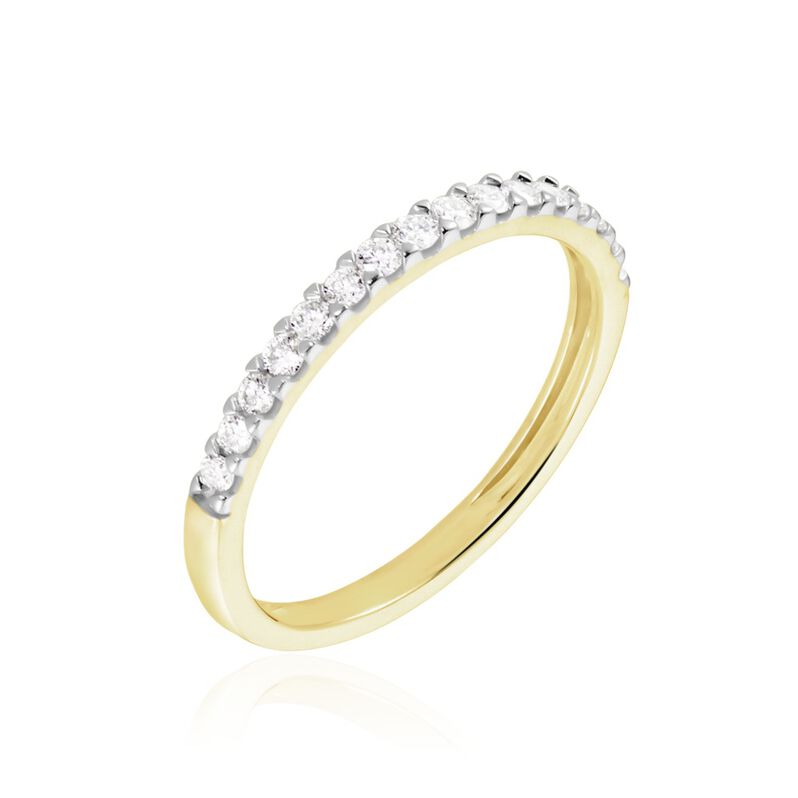Bague Gizella Or Jaune Diamant Weiss Diamant - Spannringe Damen | OROVIVO