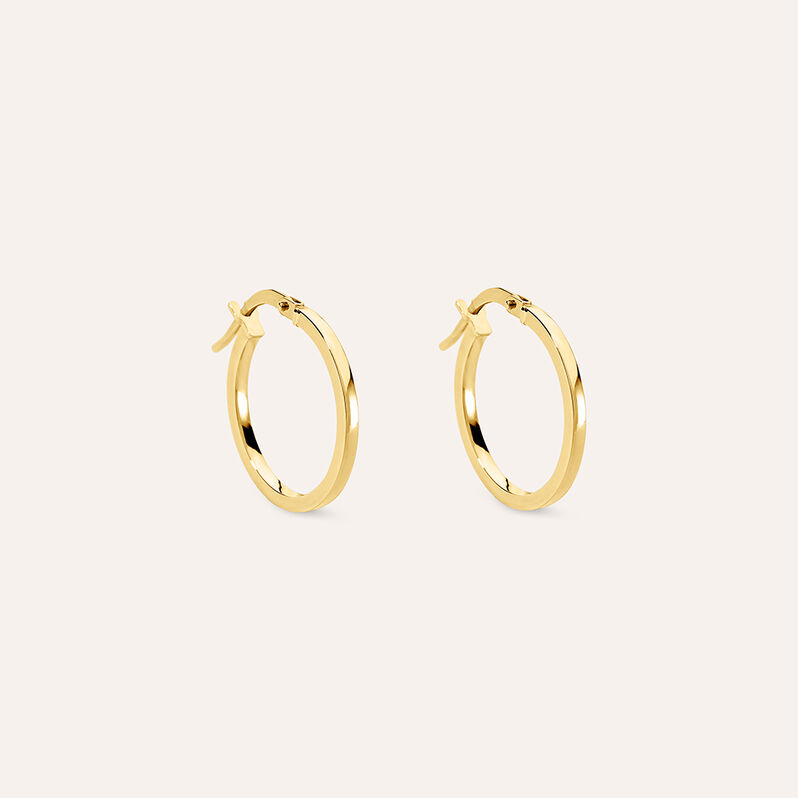 Orecchini A Cerchio Toujours Oro Giallo - Spannringe Damen | OROVIVO
