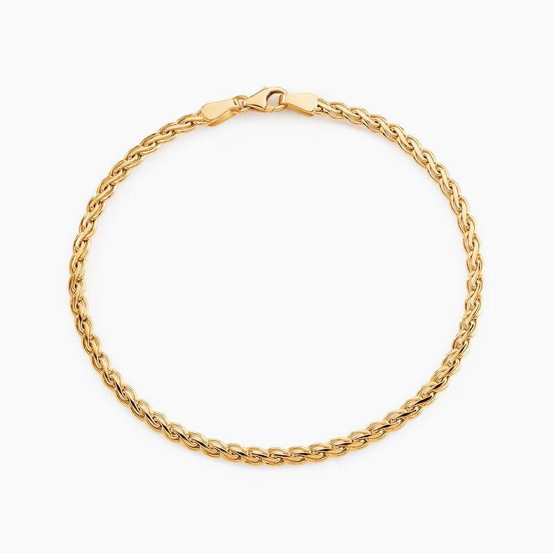 Bracelet Jayna Maille Palmier Or Jaune - Spannringe Damen | OROVIVO