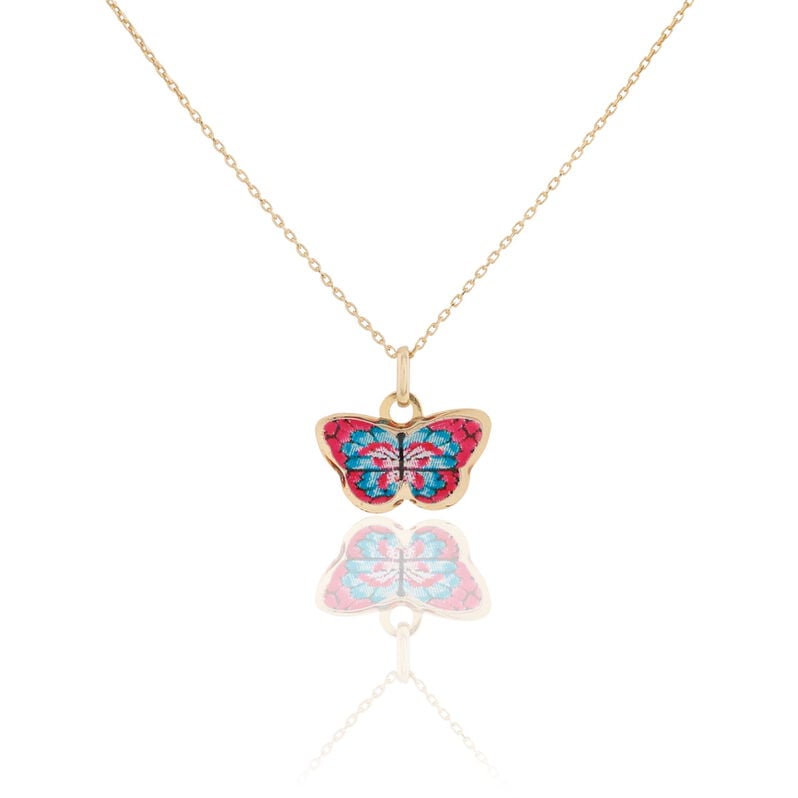 Collier Sulivia Papillon Or Jaune - Spannringe Kinder | OROVIVO