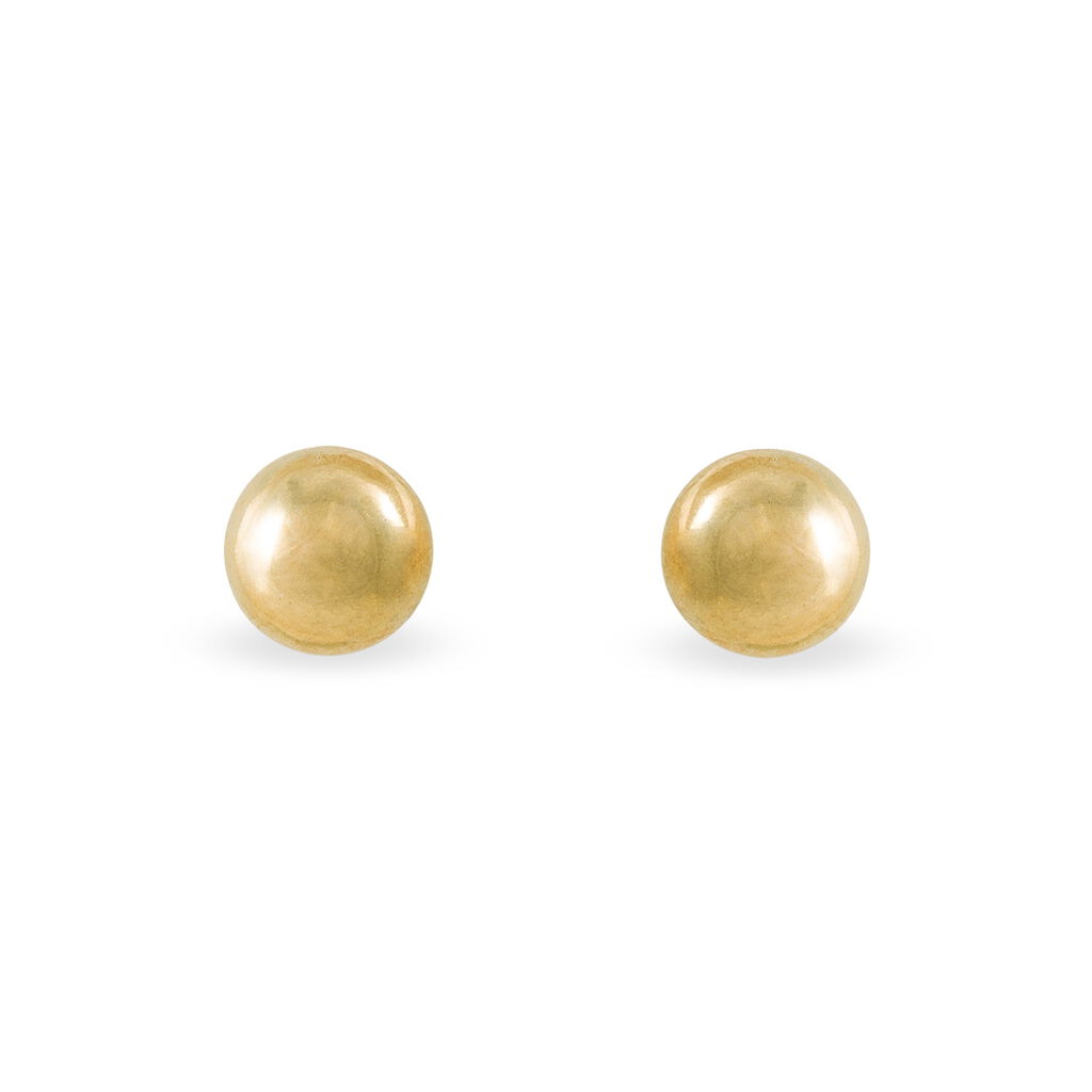 Damen Ohrstecker Gold 375 Kugel 7mm - Ohrstecker Damen | OROVIVO