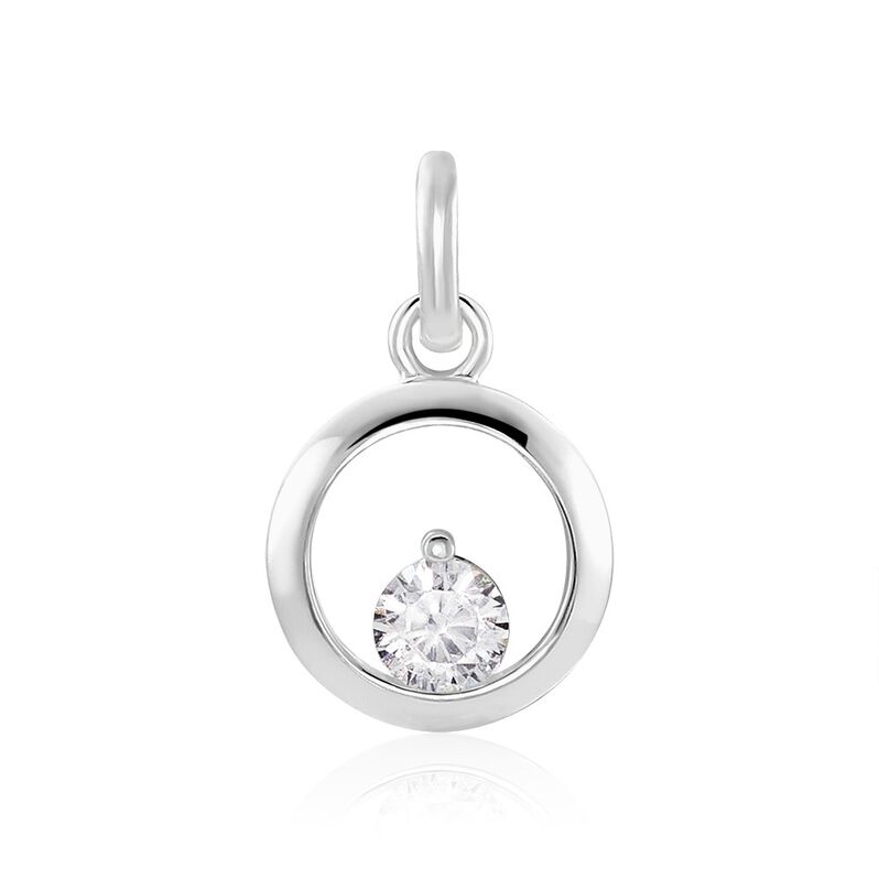 INDIA Damen Anh&auml;nger Silber 925 Zirkonia Wei&szlig; - Schmuckanh&auml;nger Damen | OROVIVO