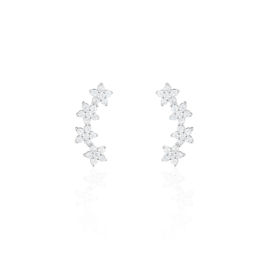 Damen Ohrklemme Silber 925  - Ohrringe mit Stein Damen | OROVIVO