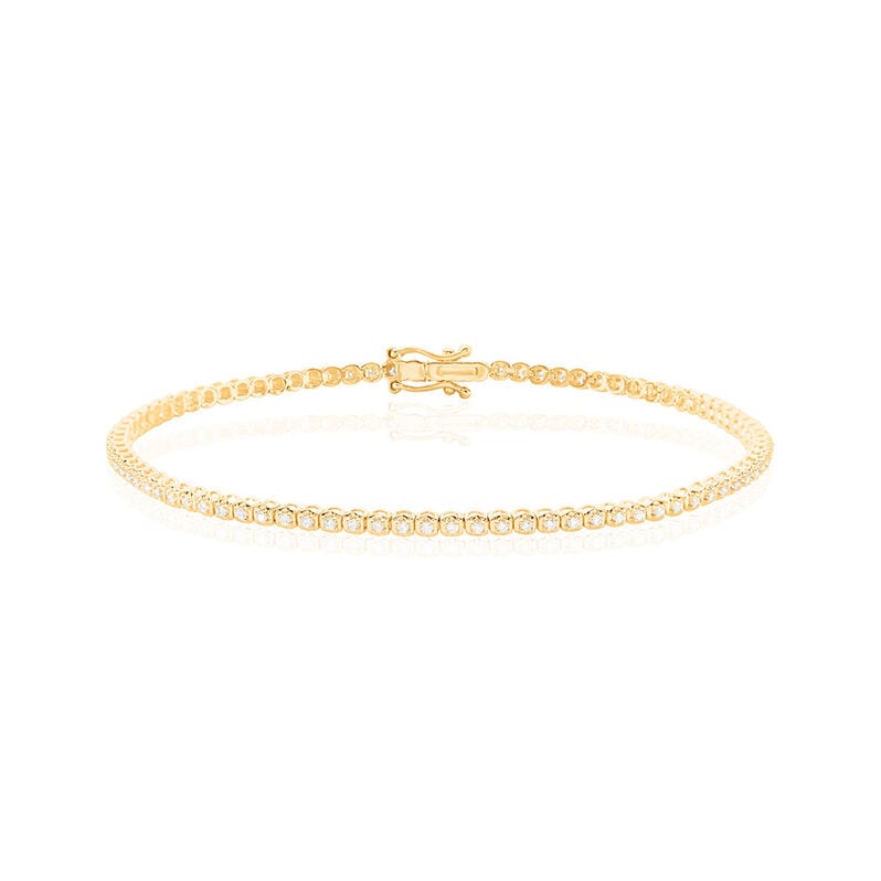 ZHURI Damen Armband Gold 585 (14 Karat) Diamant Wei&szlig; 0,5 ct - Armb&auml;nder Damen | OROVIVO