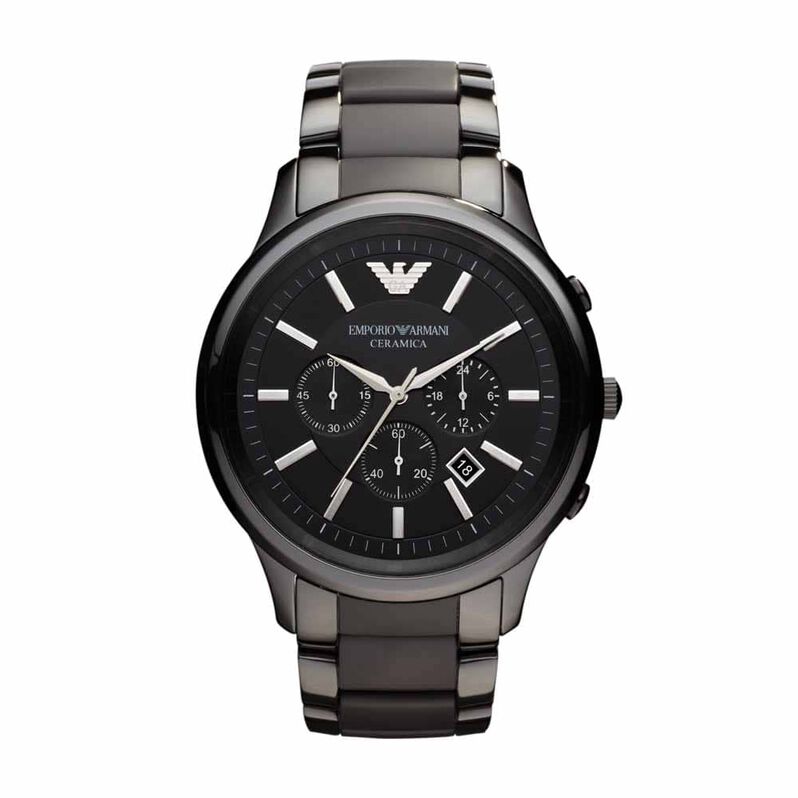 Orologio Cronografo Uomo Emporio Armani Renato quadrante nero AR1451 - Spannringe Herren | OROVIVO