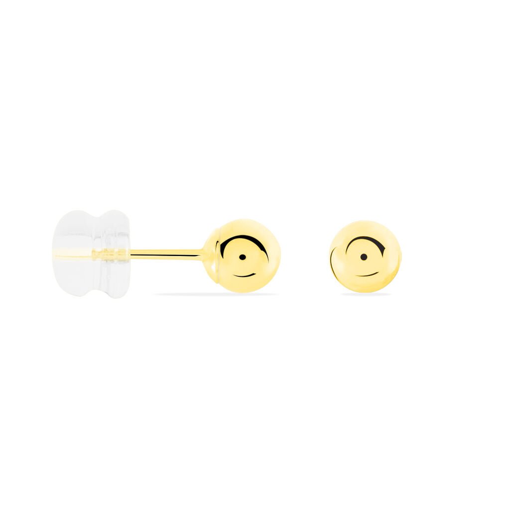 FIDELIA BOULE Damen Ohrstecker Gold 375 (9 Karat) Ball B 5 mm