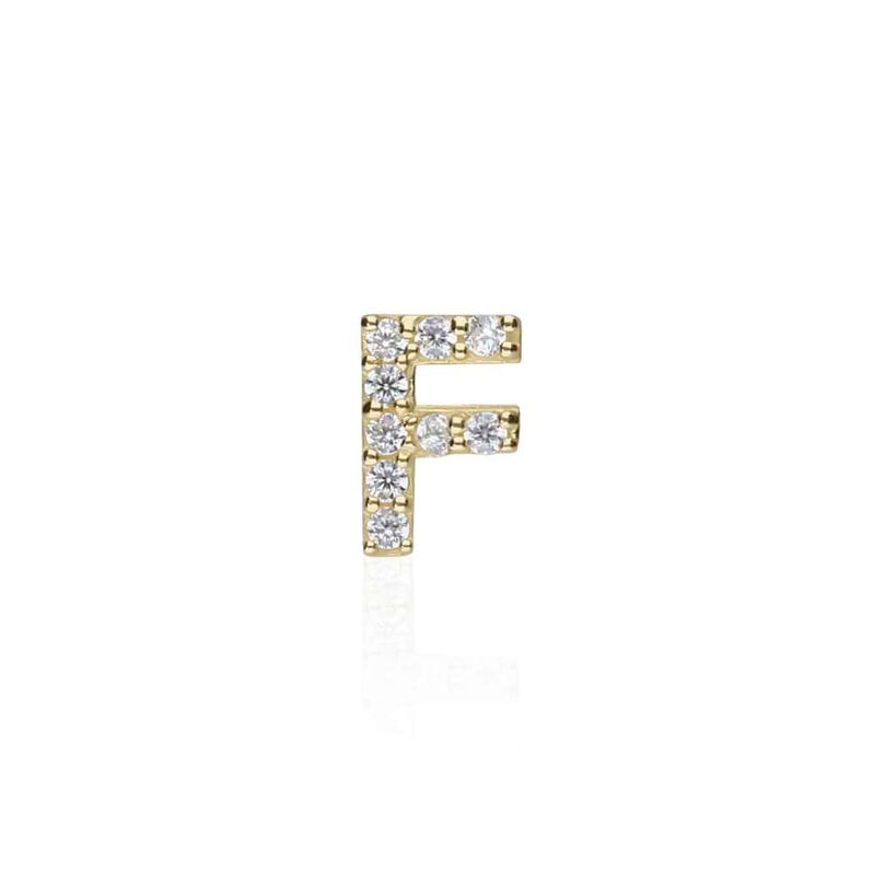 Mono Orecchino Lobo Bon Ton Oro Giallo Cubic Zirconia - Spannringe Damen | OROVIVO