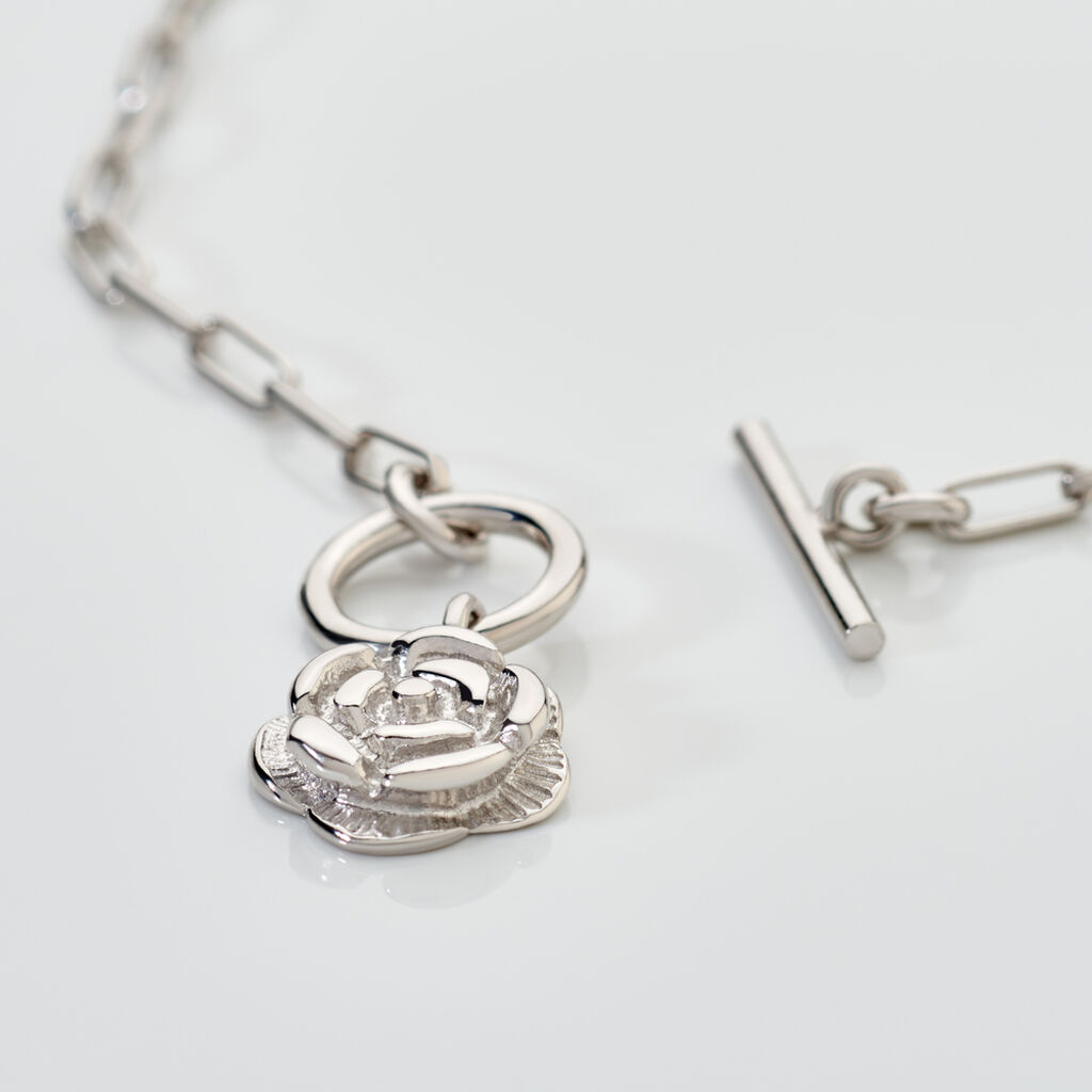 ROSALIA Damen Armband Silber 925 Rosette B 2,3 mm