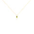 ELENEA Damen Collier Gold 375 (9 Karat) Peridot Gr&uuml;n 0,49 ct Oval