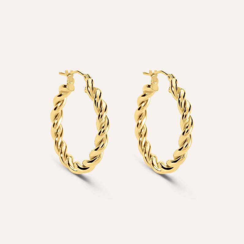 Orecchini A Cerchio Toujours Oro Giallo - Spannringe Damen | OROVIVO