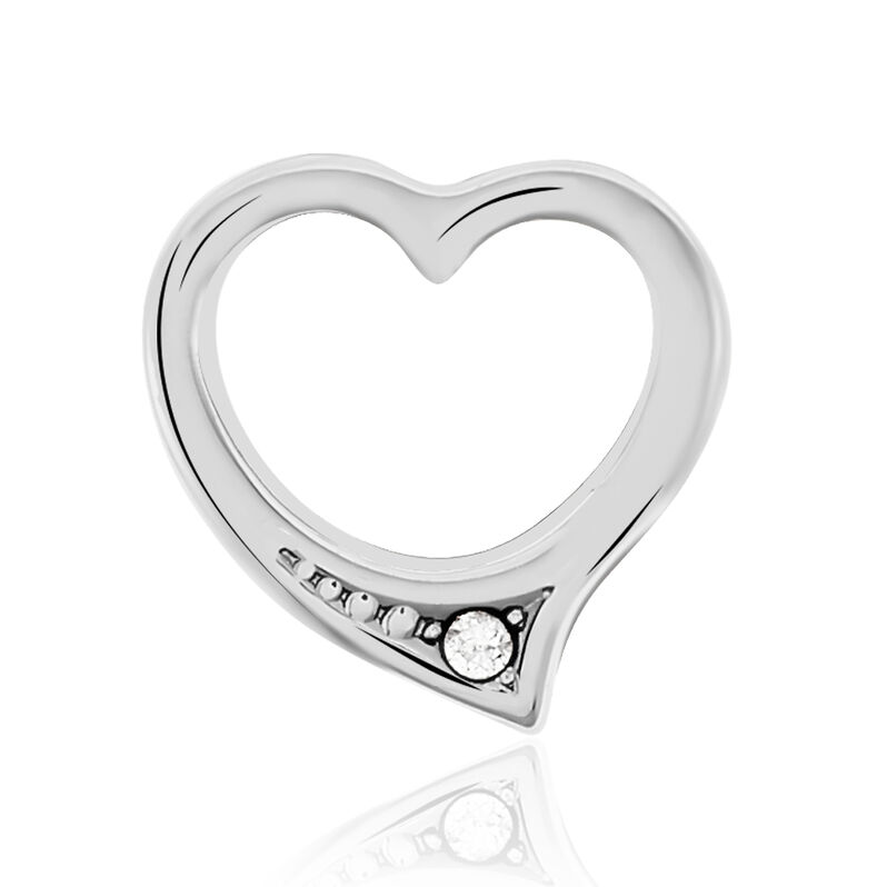 ALEXIA HERZ 2 Damen Anh&auml;nger Silber 925 Zirkonia Wei&szlig; Herz - Schmuckanh&auml;nger Damen | OROVIVO