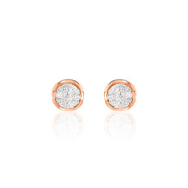 Ohrringe Rosegold Metallfarbe Diamant Orovivo Dein Online Juwelier